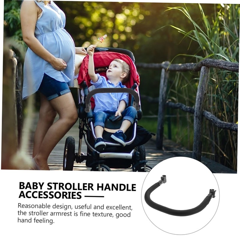 Kisangel Stroller Armrest Handle Extender for Stroller Durable and Safe