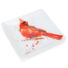 Demdaco B5050119 Big Sky Carvers Cardinal Snack Plate, Multicolored