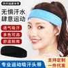 Factory Direct Sweat-Absorbing Headband for Football, Running, and Fitness Workouts Yoga Sky Blue 15ea