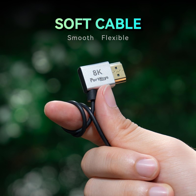 Portkeys 2 Pack 8K Ultra Thin HDMI A to D