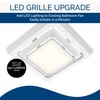 Broan-NuTone FG600S LED Lighted Grille Upgrade for Bathroom Ventilation Fans,