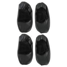 TOPINCN Sunnah Khuff Socks, Size Mosque, Warm Socks, Lining, Non-Slip PU Leather, Khuffain Carpet Socks, Leather Socks, Thickened High Tube, 41 EU Ovens (Black Elastic Mouth)