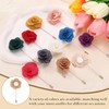 uxcell 4Pcs Rose Lapel Pin for Men, Satin Flower Lapel