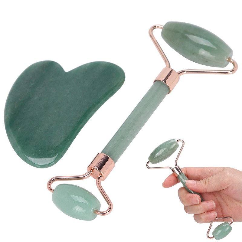 Portable Roller Massager with Heart Shaped Scraping Board Body Massage