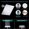 Shower Head, 8 Inch High Pressure Rainfall Shower Head/Handheld Shower
