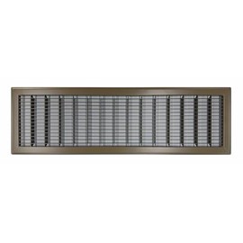 Heavy Duty Floor Return Air Grille, 6 in x 24 in