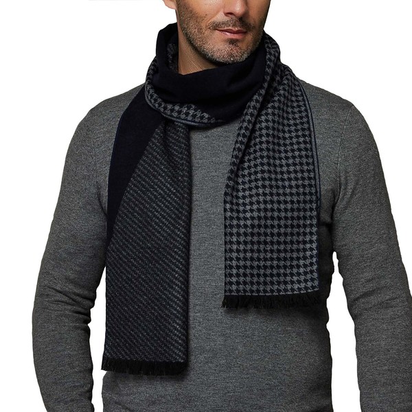 CUDDLE DREAMS Men's Silk Scarves, 100% Mulberry Silk Brushed, Luxuriously