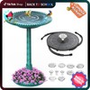 AISITIN Bird Bath Outdoor Polyresin Birdbath with 2.5W Solar Fountain