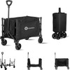 FUNHORUN Heavy Duty Collapsible Wagon Cart | Foldable Utility Wagon