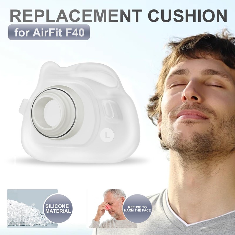 EvoClean Reliable Silicone Cushion for AirFit F40 Full Face Replacement
