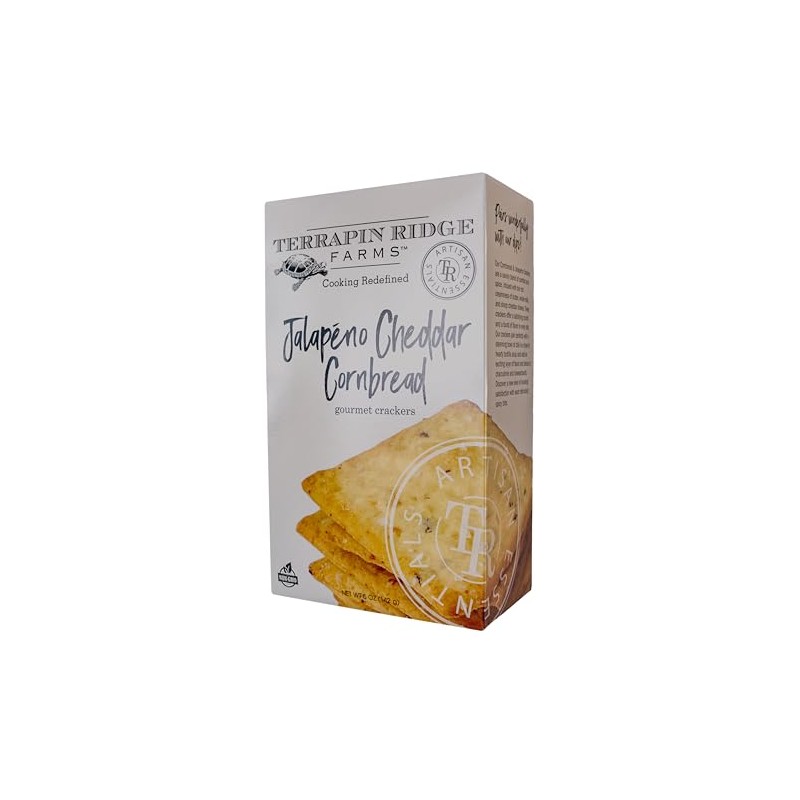 Terrapin Ridge Farms Jalapeno Cornbread Crackers – One 5 Ounce