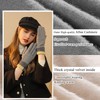 KXF Winter Genuine Fleece Cashmere Gloves Inner Velvet Windproof Gloves