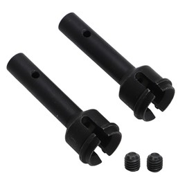 1 Pair Steel RC Rear Wheel Axle RC Car Replacement Accessories for ARRMA 6S 1/7 Models Black