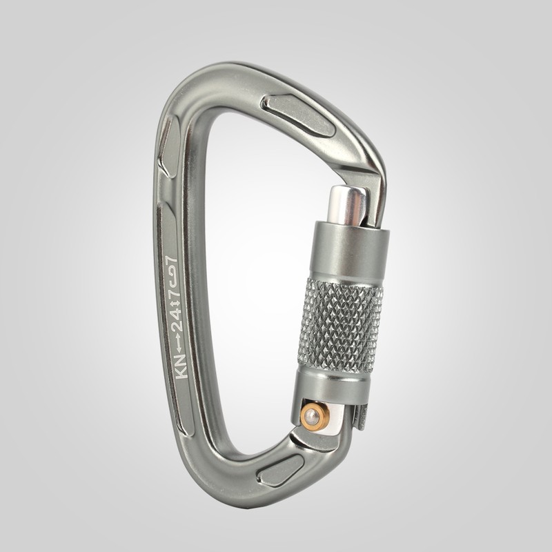 Aluminium Alloy 25KN Safety Rescue Carabiner D Buckle for Outdoor