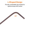 QUARKZMAN 2 Pieces Hex Key Set with Ball Head 1.5