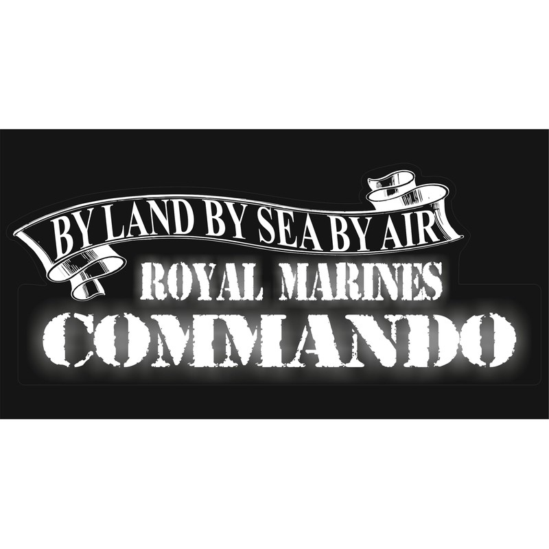 Royal Marines Commando Internal Back Window Car Sticker
