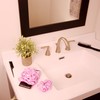 Eight (8), Pink, Soft Satin Scrunchies.