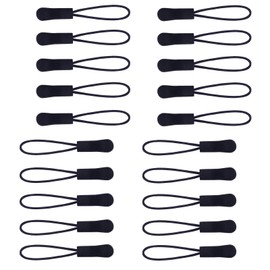 20Pcs Replacement Zipper Pulls Zipper Pull Cord ExtenderZipper Tab Tags Cord Extension Fixer for Luggage Handbags, Backpacks, Jackets, Purse Man Women