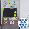 WELANE Glass Fridge Mangets, 10 PCS Aurora Crystal Magnetic Fridge
