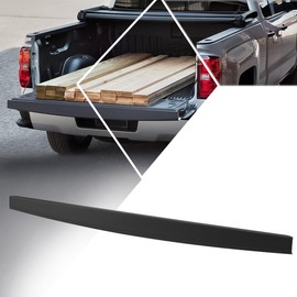 PM PERFORMOTOR Rear Upper Tailgate Molding Trim Cap Protector Cover Compatible with 14-19 Chevy Silverado GMC Sierra 1500 2500 3500,Matte Black