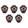 Set of 5 Heat Resistant 3.5 Inch Egg Bowls Gray