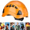 Outdoor Rescue Helmet Rock Safety Rappelling Gear Belay Device for