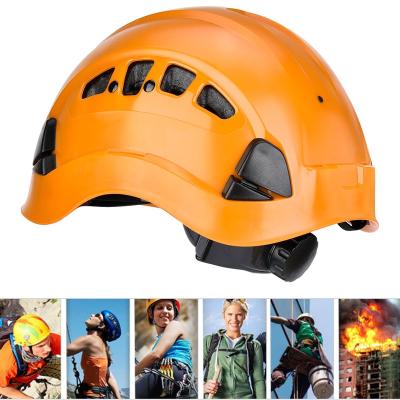 Outdoor Rescue Helmet Rock Safety Rappelling Gear Belay Device for