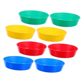 Gadpiparty 8pcs Plastic Paint Mixing Trays for Boys and Girls Convenient Watercolor Mixing Trays for Art Projects Multi-Functional Pigment Plates