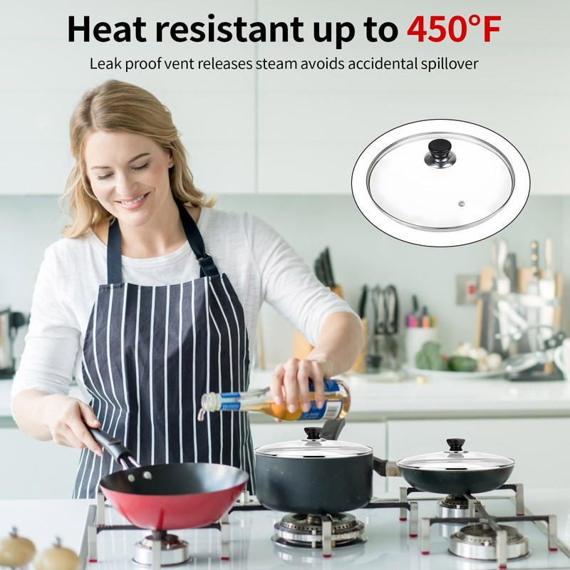 10 Inch Pan Lid, 10 Inch Frying Pan Lids, Tempered
