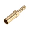 X AUTOHAUX 2 Pcs 8mm-5mm Straight Shaped Hose Barb Brass