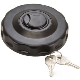 phil trade Lockable Truck Fuel Cap Black with 2 Keys 10.5 cm x 8 cm