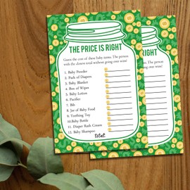 50 Price is Right Baby Shower Game - Funny Questions Bundle Pack - Guess If The Price is Right Baby Shower Game Ideas for Boys, Girls, or Gender Neutral.