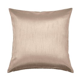Aiking Home Solid Faux Silk Euro Sham/Pillow Cover, Zipper Closure, 26 by 26 Inches, Sand