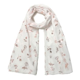 MAZELIKEHOOD Scarf for Women Fashion Print Lightweight Wrap Long Soft Floral Scarves Gifts for Women