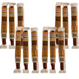 Old Vienna of St Louis - 1 Oz Bacon Flavored Snack Stick - Box of 12 - Made with Locally Sourced Beef and Pork