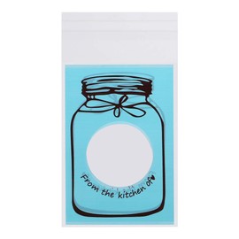 Bolsa de Dulces, Bolsa de Galletas, Encantadora Bolsa de Embalaje de de Galletas de Caramelo de Plástico, Suministros para Fiestas, Bolsa de Dulces de Boda(Azul)