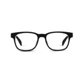 Peepers by PeeperSpecs Men's Kent Progressive Soft Square Reading Glasses, Black, 133mm + 1