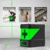 Self-Leveling Laser Level, 2 Lines Laser Level Green Cross Laser