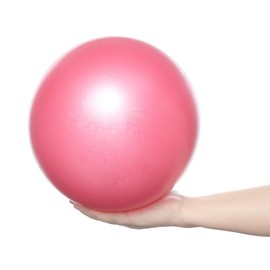 SWINILAYA Exercise Ball Small Pilates Ball 25 cm Yoga Ball Baby Soft & Non-Slip Gym Ball with Pump Ball Fitness Ball Small for Yoga Home Office Seat Ball (Pink)