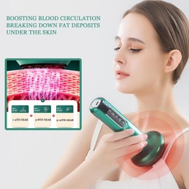 Bluile Anti Cellulite Massager, Bluile Anti-Cellulite Massager, Cellulite Massager, Electric Body Massager, Anti Cellulite Hand Massager for Abdomen, Neck, Leg, Hips, Arm (Grey)