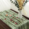 MAQIHAN 120Inch Cheesecloth Table Runner - Cheese Cloths Table Runners