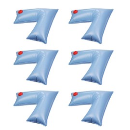 Swimline ACC22 2 x 2 Foot L-Shape Corner Water Tube Winterizing Pool Cover Weight for Above Ground Pools in The Winter, Blue, 6 Pack