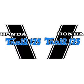 Honda  Custom Trail 125 CT70H KO Frame Decal Set  Icebear      BLUE  "Trail 125"