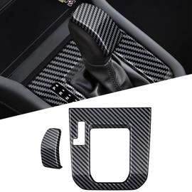 FEXIDA for 2025 Subaru Forester Gear Shift Panel Frame Cover, ABS Carbon Fiber Style Car Gear Shift Knob Cover Center Console Deco Cover Trim