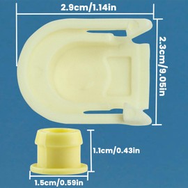 Transmission Shifter Cable Bushing with Cap, Compatible with Ford Fusion 2013-2016, C-Max 2013-2018, Escape 2013-2019, Transit Connect 2013-2021, Edge 2015-2018 Replace DG9Z-7S004-A, KV6Z-7K340-A