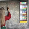 jojofuny Daily Class Schedule Pocket Chart Dual-sided Teacher Organizer Dry-eraser