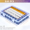 840PCS Metric M2 M3 M4 M5 Hex Socket Flat Head