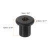 sourcing map M8 T-nuts, 10pcs Carbon Steel Hex Socket Head