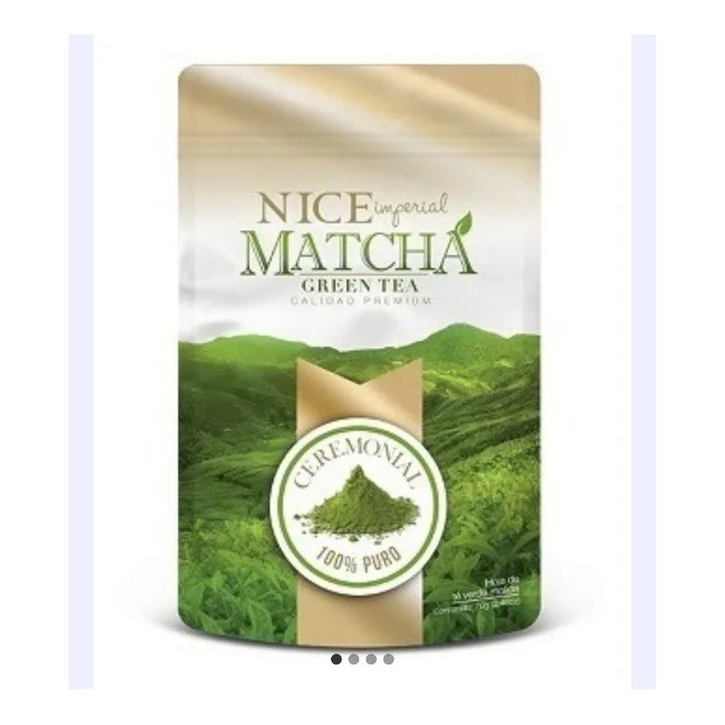 Té Verde Matcha Nice Ceremonial en Polvo 100% Puro Antioxidante