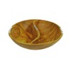 Friendly Trading Wild Olive Wood Divided Snack Bowl 8inch 20cm